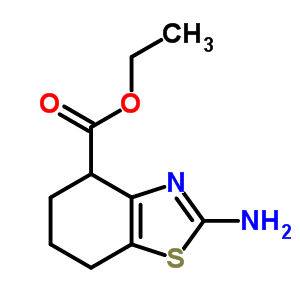 2-氨基-4,5,6,7-四氢-4-苯并噻唑羧酸乙酯结构式_76263-11-1结构式