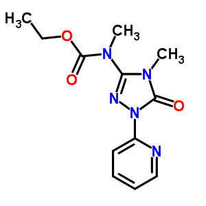 Ethyl n-methyl-n-(4-methyl-5-oxo-1-pyridin-2-yl-1,2,4-triazol-3-yl)carbamate Structure,76496-24-7Structure