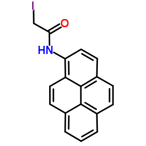 N-(1-芘)碘乙酰胺结构式_76936-87-3结构式