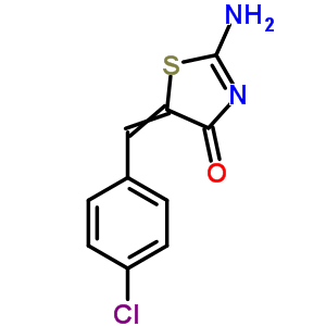 2-氨基-5-[(4-氯苯基)亚甲基]-1,3-噻唑-4-酮结构式_76988-00-6结构式