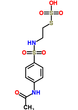 1-乙酰氨基-4-(2-硫磺酰基乙基磺酰基)苯结构式_77012-65-8结构式