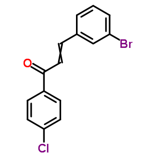 3-(3-溴苯基)-1-(4-氯苯基)-2-丙烯-1-酮结构式_77153-27-6结构式