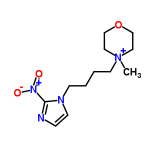 4-Methyl-4-[4-(2-nitroimidazol-1-yl)butyl]-1-oxa-4-azoniacyclohexane Structure,77162-54-0Structure