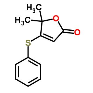 2(5H)-furanone,5,5-dimethyl-4-(phenylthio)- Structure,77199-32-7Structure