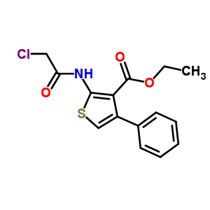 2-(2-Chloro-acetylamino)-4-phenyl-thiophene-3-carboxylic acid ethyl ester Structure,77261-21-3Structure