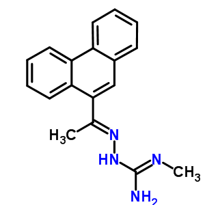 2-Methyl-1-(1-phenanthren-9-ylethylideneamino)guanidine Structure,77476-21-2Structure