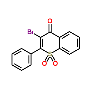 3-Bromo-1,1-dioxo-2-phenyl-thiochromen-4-one Structure,77694-72-5Structure