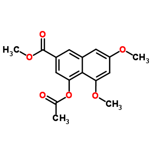 4-(Acetyloxy)-5,7-dimethoxy-2-naphthalenecarboxylic acid methyl ester Structure,77729-56-7Structure