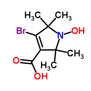 4-Bromo-1-oxyl-2,2,5,5-tetramethyl-delta3-pyrroline-3-carboxylic acid Structure,78033-69-9Structure