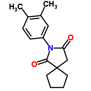 8-(3,4-Dimethylphenyl)-8-azaspiro[4.4]nonane-7,9-dione Structure,78045-30-4Structure