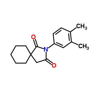 3-(3,4-Dimethylphenyl)-3-azaspiro[4.5]decane-2,4-dione Structure,78045-38-2Structure