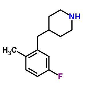 (9CI)-4-[(5-氟-2-甲基苯基)甲基]-哌啶结构式_782504-69-2结构式