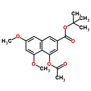 4-(乙酰基氧基)-5,7-二甲氧基-2-萘羧酸 1,1-二甲基乙酯结构式_78395-58-1结构式