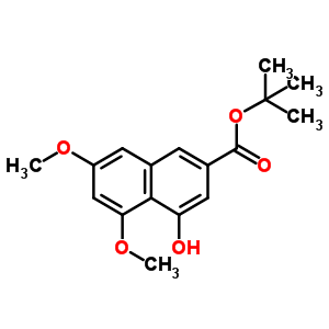 4-Hydroxy-5,7-dimethoxy-2-naphthalenecarboxylic acid 1,1-dimethylethyl ester Structure,78395-60-5Structure