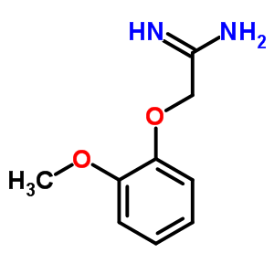 Ethanimidamide, 2-(2-methoxyphenoxy)-(9ci) Structure,785724-01-8Structure