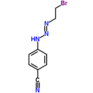 4-(2-(2-Bromoethylimino)hydrazinyl)benzonitrile Structure,78604-20-3Structure