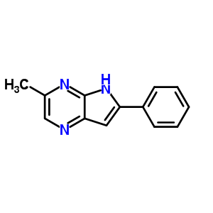 5H-pyrrolo[2,3-b]pyrazine,3-methyl-6-phenyl- Structure,78605-13-7Structure