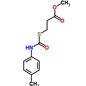 Propanoic acid,3-[[[(4-methylphenyl)amino]carbonyl]thio]-, methyl ester Structure,78614-23-0Structure