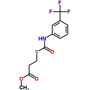 Methyl 3-[[3-(trifluoromethyl)phenyl]carbamoylsulfanyl]propanoate Structure,78614-24-1Structure