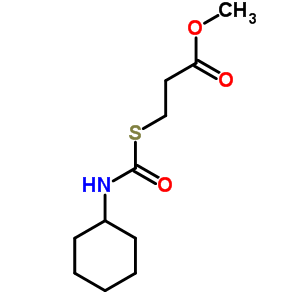 Methyl 3-(cyclohexylcarbamoylsulfanyl)propanoate Structure,78614-27-4Structure