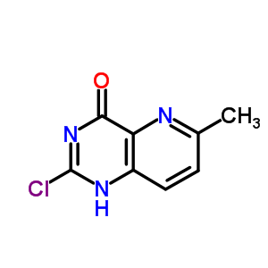 2-氯-6-甲基-吡啶并[3,2-d]嘧啶-4(3H)-酮结构式_78711-28-1结构式