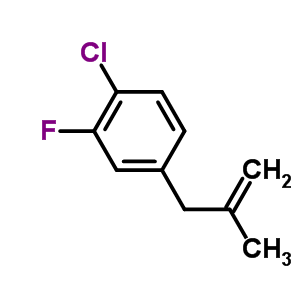 2-氟-4-(2-甲基烯丙基)氯苯结构式_787585-34-6结构式