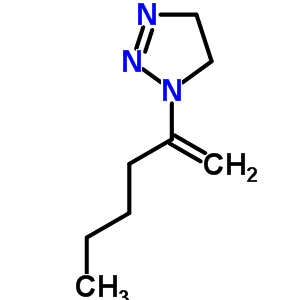 1H-1,2,3-triazole,4,5-dihydro-1-(1-methylenepentyl)- Structure,78827-49-3Structure