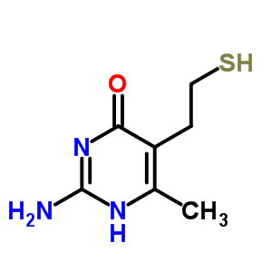 2-氨基-6-甲基-5-(2-磺酰基乙基)-1H-嘧啶-4-酮结构式_78831-63-7结构式