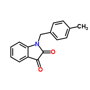 1-(4-甲基苄基)-1H-吲哚-2,3-二酮结构式_79183-26-9结构式