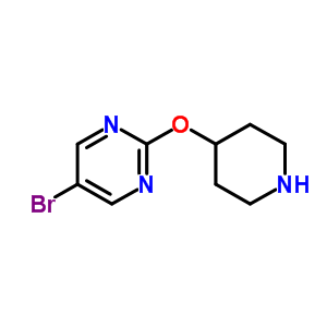 5-Bromo-2-(4-piperidinyloxy)pyrimidine Structure,792180-52-0Structure