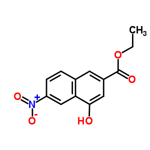 4-Hydroxy-6-nitro-2-naphthalenecarboxylic acid ethyl ester Structure,79290-07-6Structure