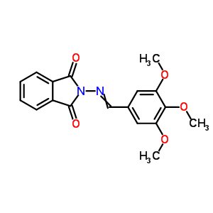 2-[(3,4,5-Trimethoxyphenyl)methylideneamino]isoindole-1,3-dione Structure,79492-29-8Structure