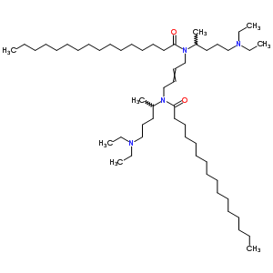 N,N-2-丁烯-1,4-二基双[N-[4-(二乙基氨基)-1-甲基丁基]-十六烷酰胺结构式_79692-31-2结构式