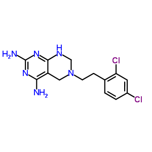 Pyrimido[4,5-d]pyrimidine-2,4-diamine,6-[2-(2,4-dichlorophenyl)ethyl]-5,6,7,8-tetrahydro- Structure,79988-68-4Structure