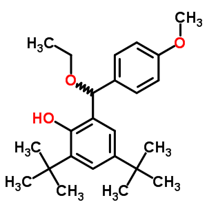 2-[Ethoxy-(4-methoxyphenyl)methyl]-4,6-ditert-butyl-phenol Structure,79994-42-6Structure