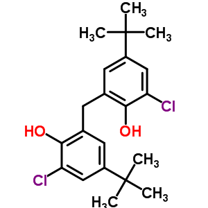 Phenol,2,2-methylenebis[6-chloro-4-(1,1-dimethylethyl)- Structure,802-62-0Structure