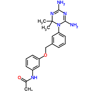 N-[3-[[3-(4,6-diamino-2,2-dimethyl-1,3,5-triazin-1-yl)phenyl]methoxy]phenyl]acetamide Structure,80555-82-4Structure