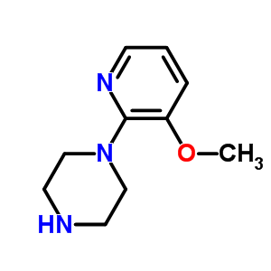 1-(3-甲氧基吡啶-2-基)哌嗪结构式_80827-67-4结构式