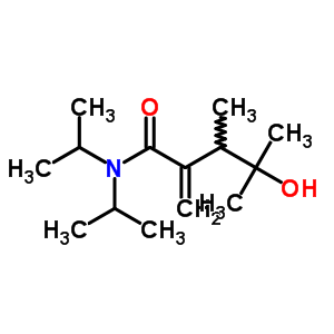 Pentanamide,4-hydroxy-3,4-dimethyl-2-methylene-n,n-bis(1-methylethyl)- Structure,81011-47-4Structure