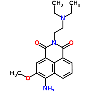 6-Amino-2-(2-(diethylamino)ethyl)-5-methoxy-1h-benzo(de)isoquinoline-1,3(2h)-dione Structure,81197-88-8Structure