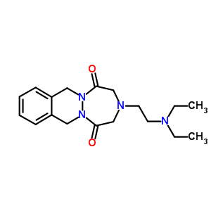 3-(2-(二乙基氨基)乙基)-3,4,7,12-四氢-1H-(1,2,5)三氮杂革(1,2-b)二氮杂萘-1,5(2H)-二酮结构式_81215-76-1结构式