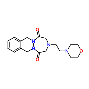 3-(2-(4-Morpholinyl)ethyl)-3,4,7,12-tetrahydro-1h-(1,2,5)triazepino(1,2-b)phthalazine-1,5(2h)-dione Structure,81215-78-3Structure