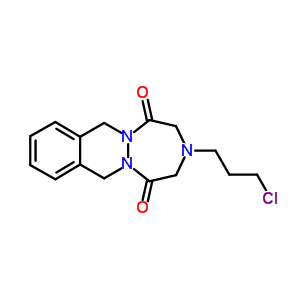 3-(3-Chloropropyl)-3,4,7,12-tetrahydro-1h-[1,2,5]triazepino[1,2-b]phthalazine-1,5(2h)-dione Structure,81215-85-2Structure