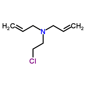 N-(2-氯乙基)-N-2-丙烯-1-基-2-丙烯-1-胺结构式_81637-44-7结构式