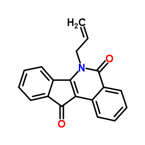 6-烯丙基-5H-茚并[1,2-c]异喹啉-5,11(6h)-二酮结构式_81721-77-9结构式