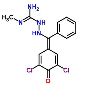 Hydrazinecarboximidamide, 2-[(3,5-dichloro-4-hydroxy-phenyl)phenylmethylene]-n-methyl- Structure,81727-99-3Structure