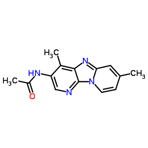 N-(4,7-二甲基二吡啶并(1,2-a:3,2-d)咪唑-3-基)-乙酰胺结构式_81809-88-3结构式