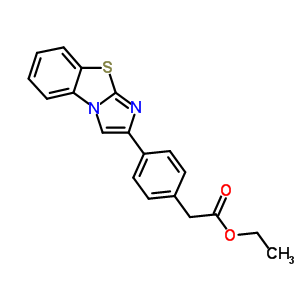 Ethyl (4-imidazo[2,1-b][1,3]benzothiazol-2-ylphenyl)acetate Structure,81950-37-0Structure