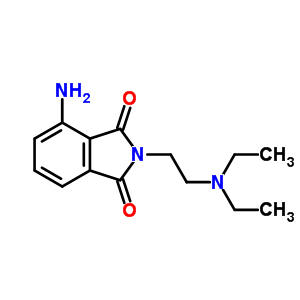 4-氨基-2-(2-二乙基氨基乙基)异吲哚-1,3-二酮结构式_81994-66-3结构式