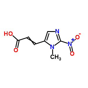 3-(1-甲基-2-硝基-1H-咪唑-5-基)-2-丙酸结构式_82184-71-2结构式